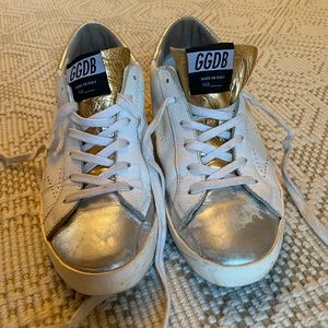 Golden Goose superstar 38 gold/silver metallic
